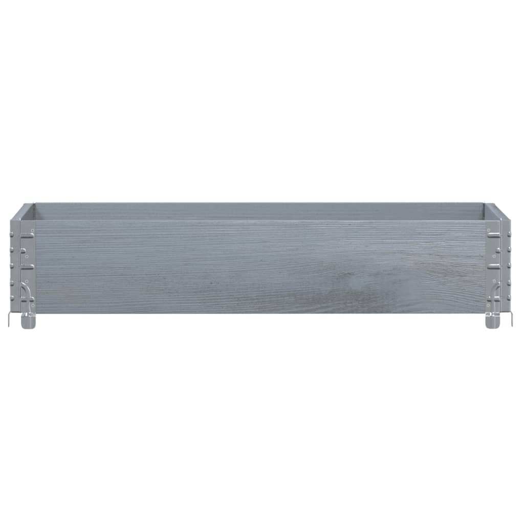 Vidaxx bord supérieur de palette 100x50 cm bois de pin massif gris
