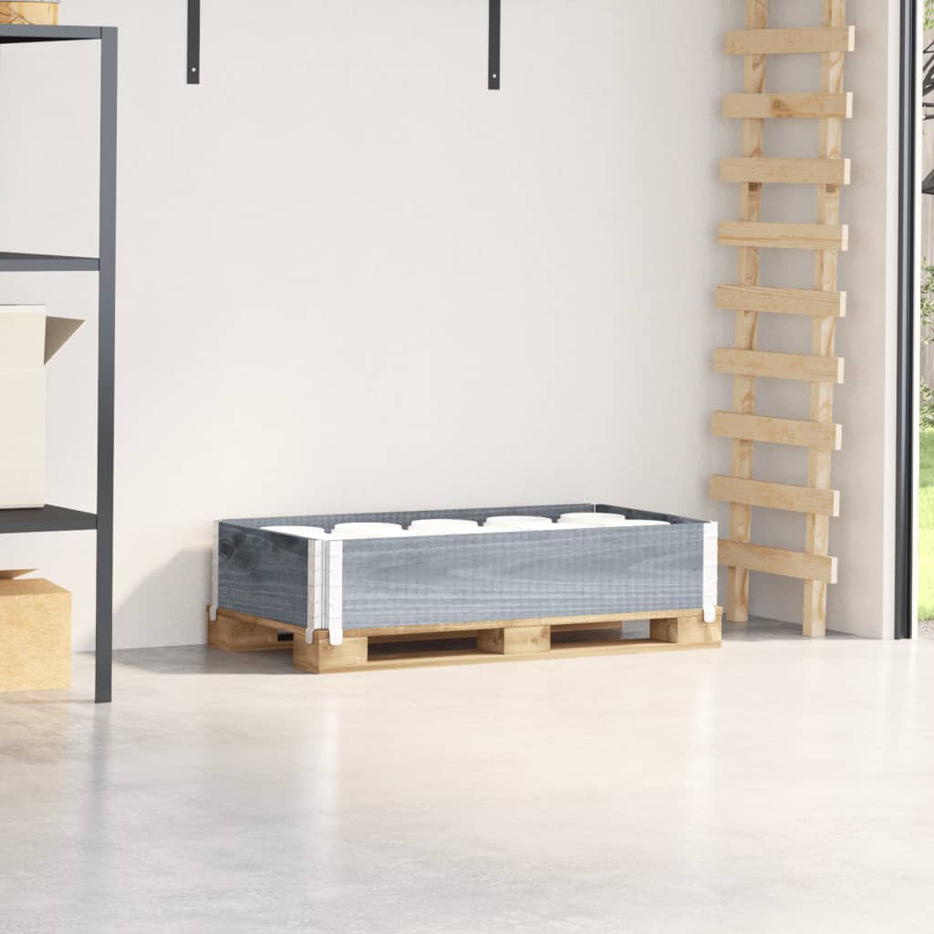 Vidaxx bord supérieur de palette 100x50 cm bois de pin massif gris
