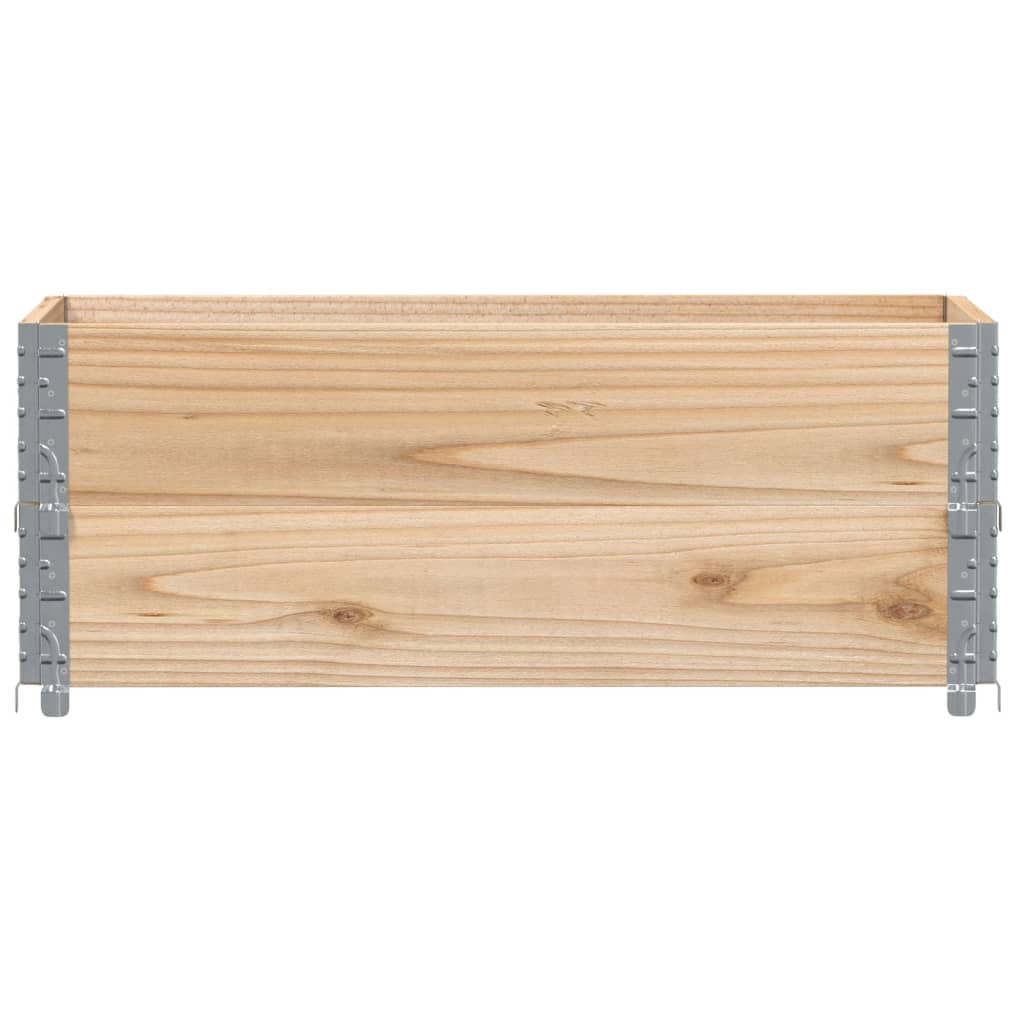 Vidaxl palletopzetranden 2 st 100x50 cm massief grenenhout