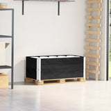 Vidaxx rehausses de palettes 2 pcs 100x50 cm bois de pin massif noir