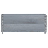 Vidaxx rehausses de palette 2 pcs 100x50 cm bois de pin massif gris