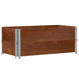 Vidaxx rehausses de palette 2 pcs 100x50 cm bois de pin massif marron