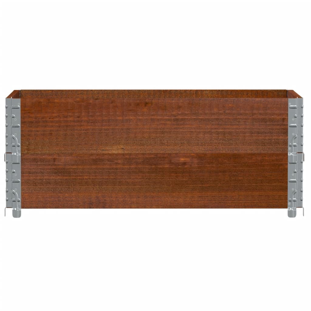 Vidaxx rehausses de palette 2 pcs 100x50 cm bois de pin massif marron