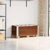 Vidaxx rehausses de palette 2 pcs 100x50 cm bois de pin massif marron