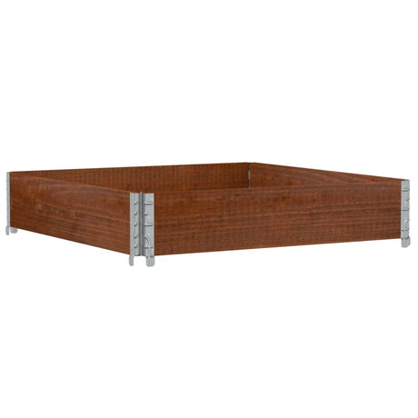 Vidaxx bord supérieur de palette 100x100 cm bois de pin massif marron