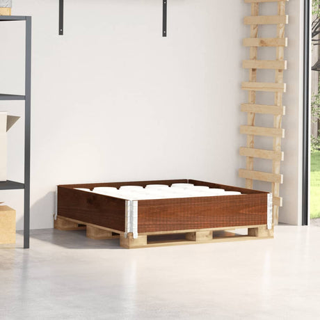 Vidaxx bord supérieur de palette 100x100 cm bois de pin massif marron