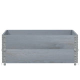 Vidaxx bords supérieurs de palette 2 pcs 100x100 cm bois de pin massif gris