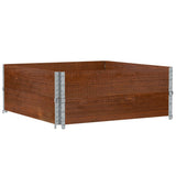 Vidaxx extensions de palette 2 pcs 100x100 cm bois de pin massif marron