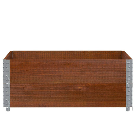 Vidaxx extensions de palette 2 pcs 100x100 cm bois de pin massif marron