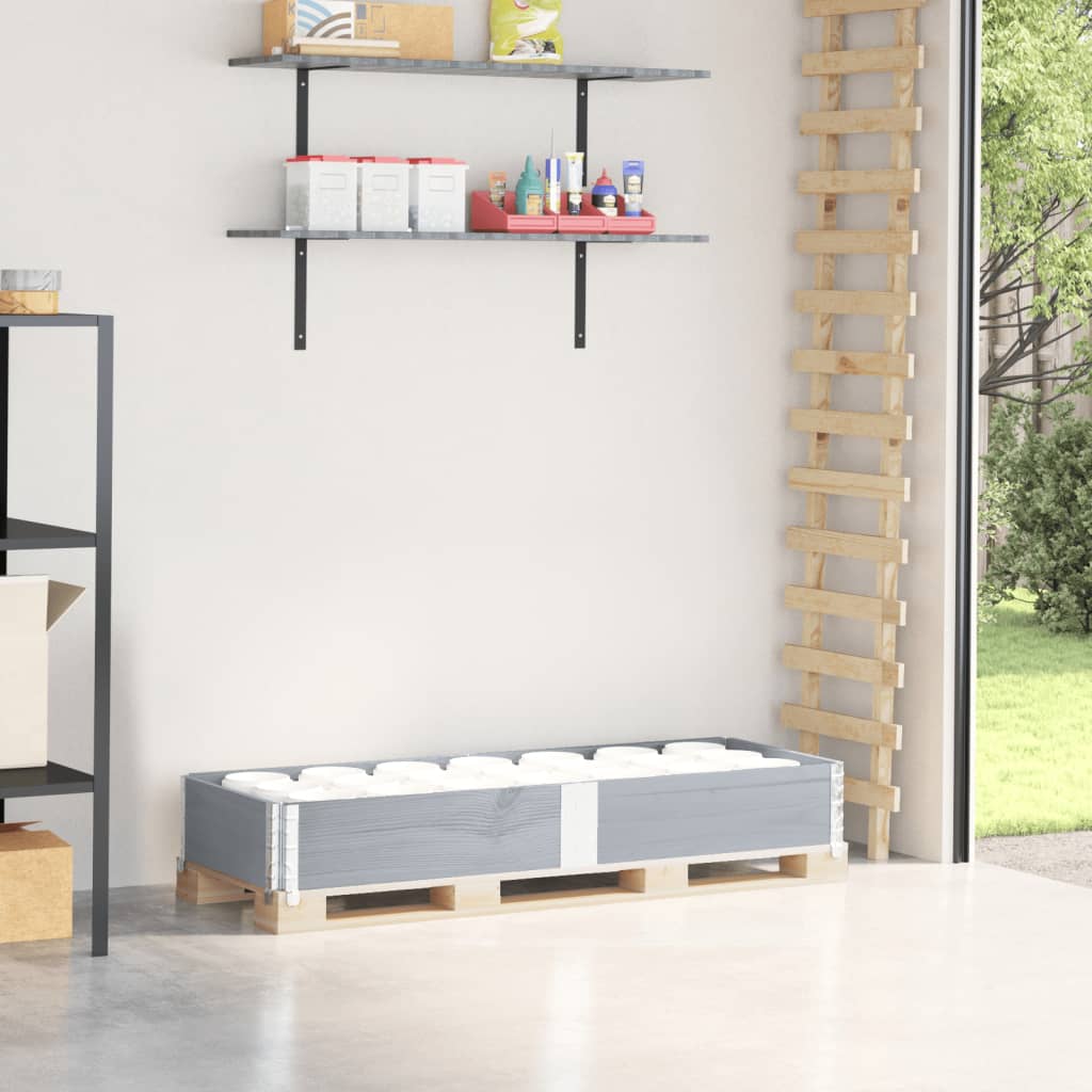 Vidaxx bord supérieur de palette 150x50 cm bois de pin massif gris