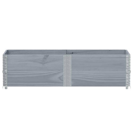 Vidaxx rehausses de palettes 2 pcs 150x50 cm bois de pin massif gris