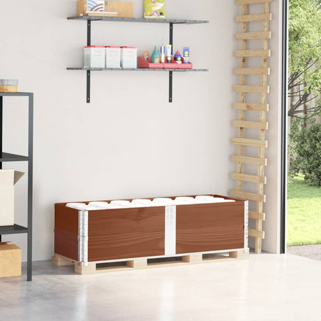 Vidaxx extensions de palette 2 pcs 150x50 cm bois de pin massif marron