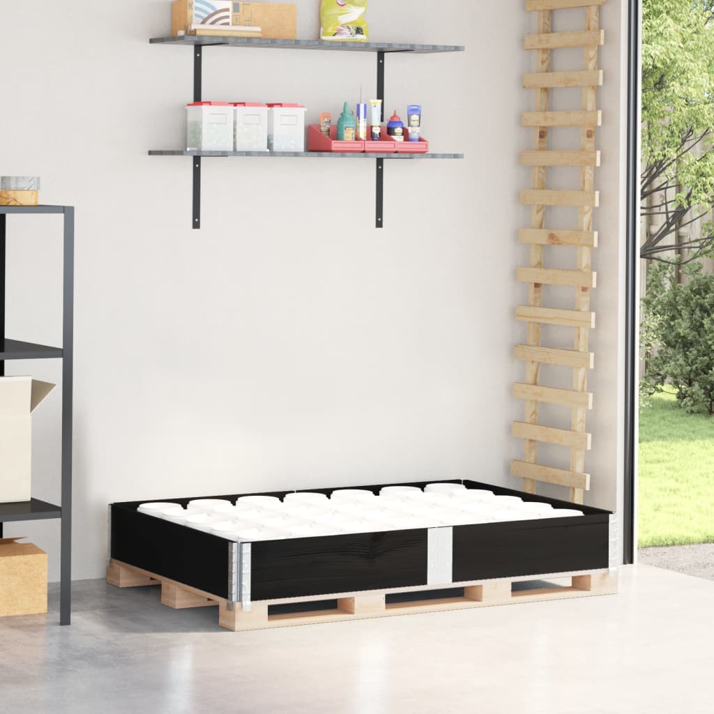 Vidaxx bord supérieur de palette 150x100 cm bois de pin massif noir