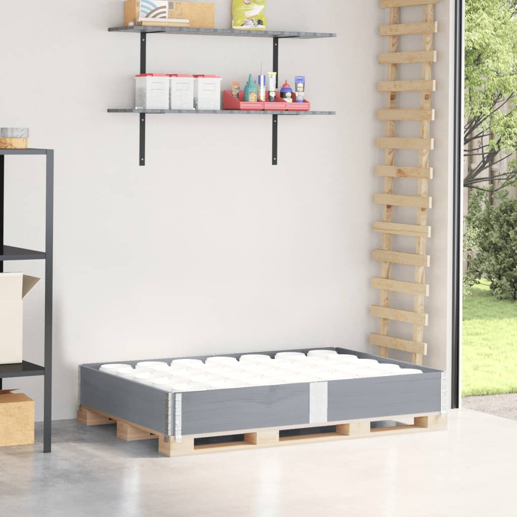 Vidaxx bord supérieur de palette 150x100 cm bois de pin massif gris