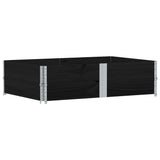 Vidaxx extensions de palette 2 pcs 150x100 cm bois de pin massif noir