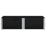 Vidaxx extensions de palette 2 pcs 150x100 cm bois de pin massif noir