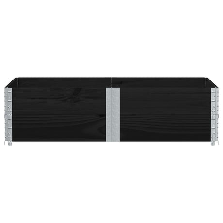 Vidaxx extensions de palette 2 pcs 150x100 cm bois de pin massif noir