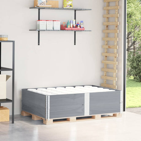 Vidaxx extensions de palette 2 pcs 150x100 cm bois de pin massif gris
