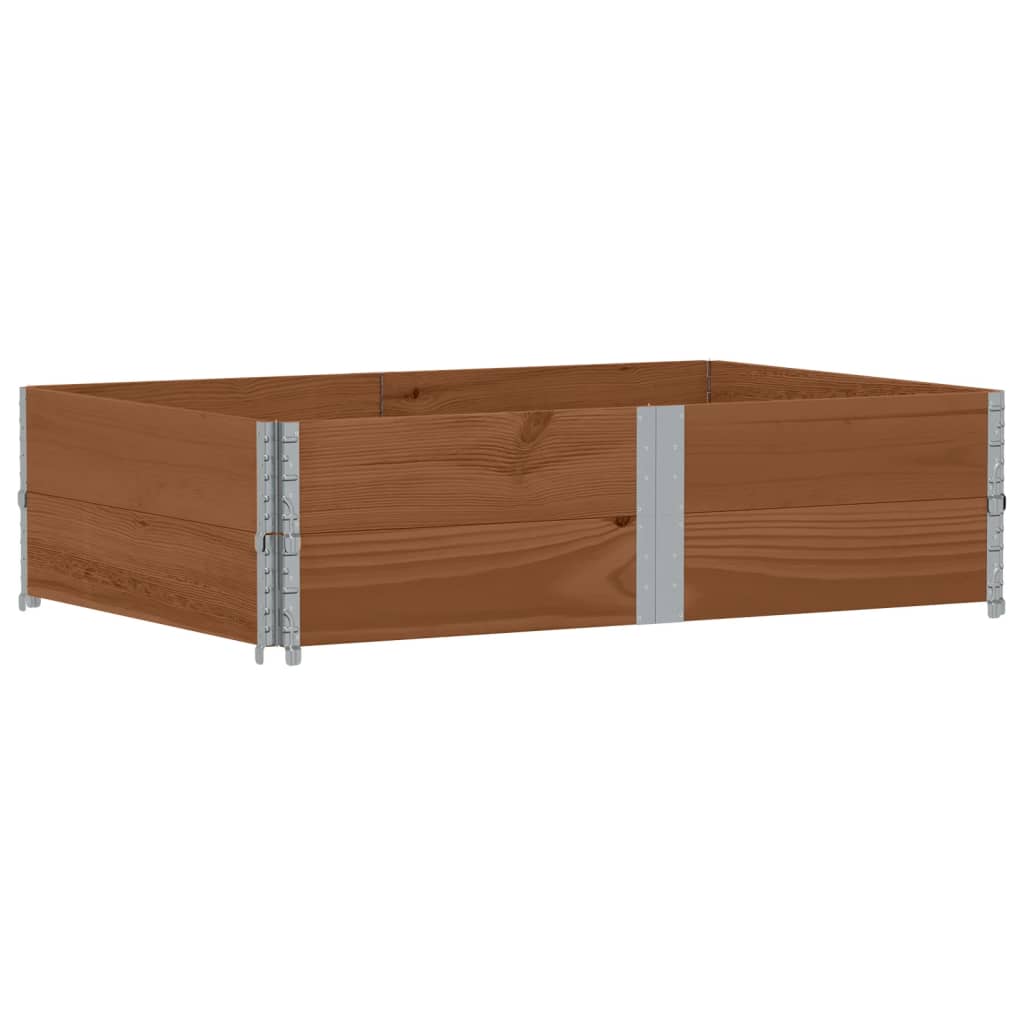 Vidaxx extensions de palette 2 pcs 150x100 cm bois de pin massif marron