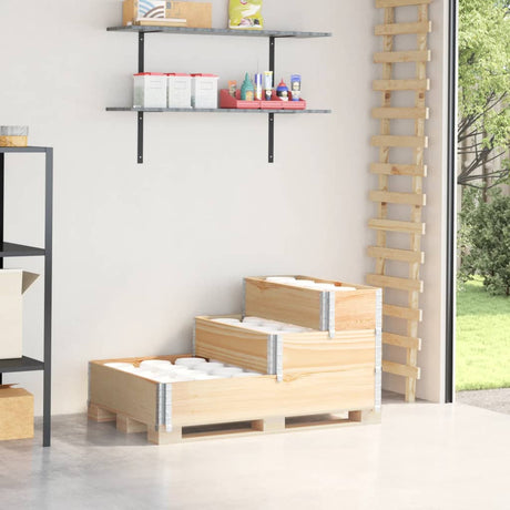 Vidaxx jardinière surélevée 3 couches 120x80 cm bois de pin massif
