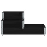 Vidaxx jardinière surélevée 3 couches 120x80 cm bois de pin massif noir