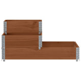 Vidaxx jardinière surélevée 3 couches 120x80 cm bois de pin massif marron