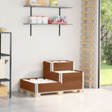 Vidaxx jardinière surélevée 3 couches 120x80 cm bois de pin massif marron