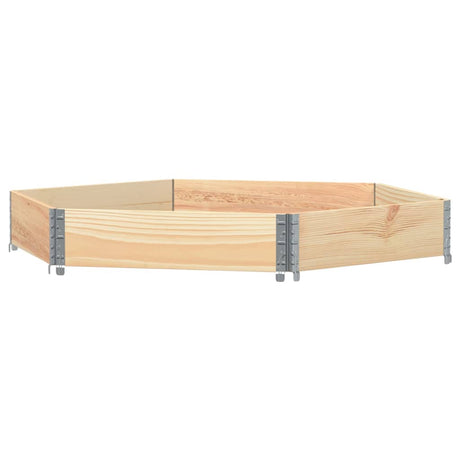 Vidaxx jardinière surélevée hexagonale 160x160 cm bois de pin massif