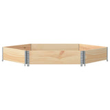 Vidaxx jardinière surélevée hexagonale 160x160 cm bois de pin massif