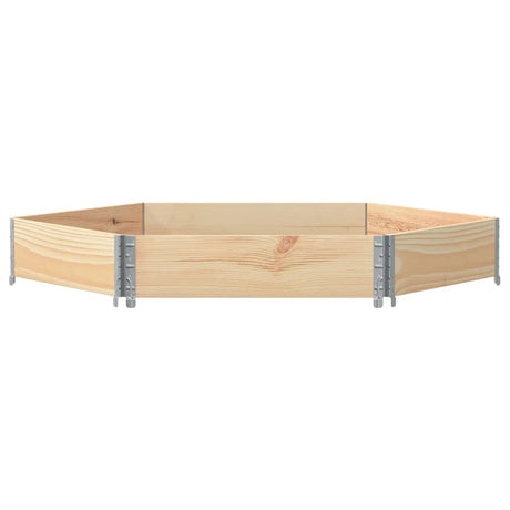 Vidaxx jardinière surélevée hexagonale 160x160 cm bois de pin massif