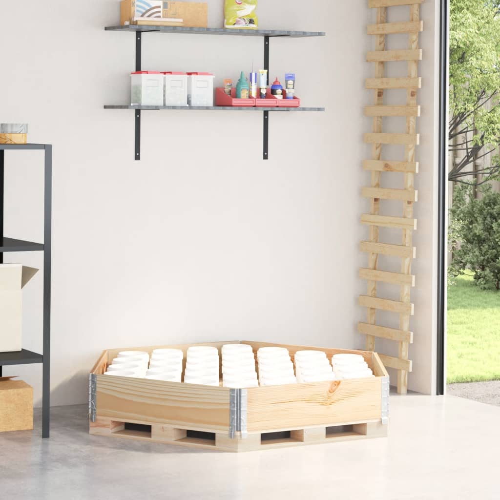 Vidaxx jardinière surélevée hexagonale 160x160 cm bois de pin massif