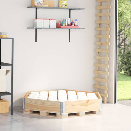 Vidaxx jardinière surélevée hexagonale 160x160 cm bois de pin massif