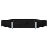 Vidaxx jardinière surélevée hexagonale 160x160 cm bois de pin noir