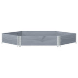 Vidaxx jardinière surélevée hexagonale 160x160 cm bois de pin gris