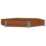 Vidaxx jardinière surélevée hexagonale 160x160 cm bois de pin marron