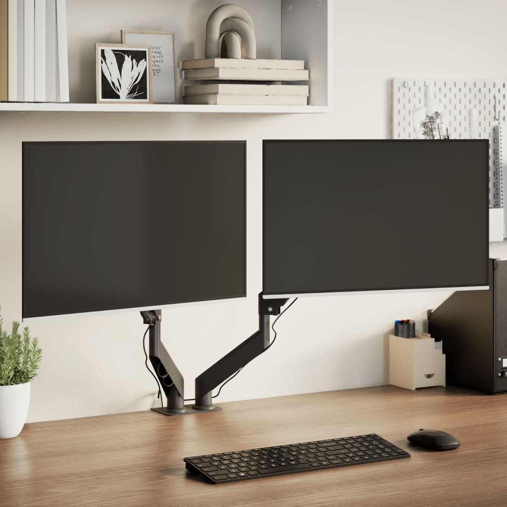 VidaXL supports de moniteur écran 27 pouces ressort à gaz 20 kg