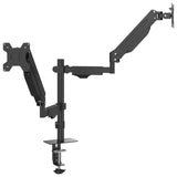 VidaXL supports de moniteur écran 27 pouces ressort à gaz 20 kg