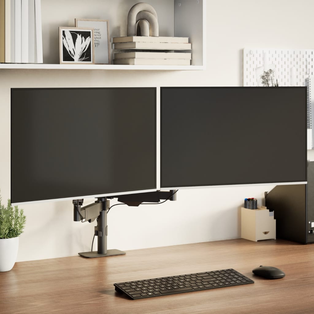 VidaXL supports de moniteur écran 27 pouces ressort à gaz 20 kg