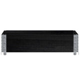 Vidaxx jardinière 80x60 cm bois de pin massif noir