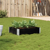 Vidaxx jardinière 80x60 cm bois de pin massif noir