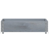 Vidaxx jardinière 80x60 cm bois de pin massif gris