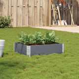 Vidaxx jardinière 80x60 cm bois de pin massif gris