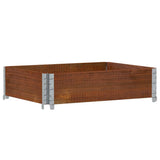 Vidaxx jardinière 80x60 cm bois de pin massif marron