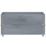 Vidaxx jardinière 80x60 cm bois de pin massif gris