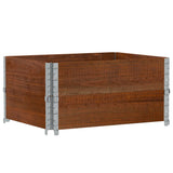Vidaxx jardinière 80x60 cm bois de pin massif marron