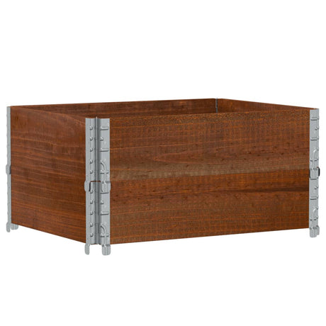 Vidaxx jardinière 80x60 cm bois de pin massif marron