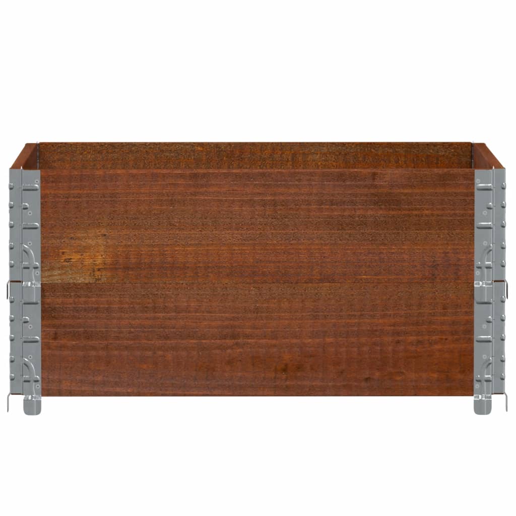 Vidaxx jardinière 80x60 cm bois de pin massif marron