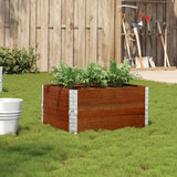 Vidaxx jardinière 80x60 cm bois de pin massif marron