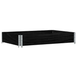 Vidaxx jardinière 120x80 cm bois de pin massif noir