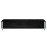 Vidaxx jardinière 120x80 cm bois de pin massif noir